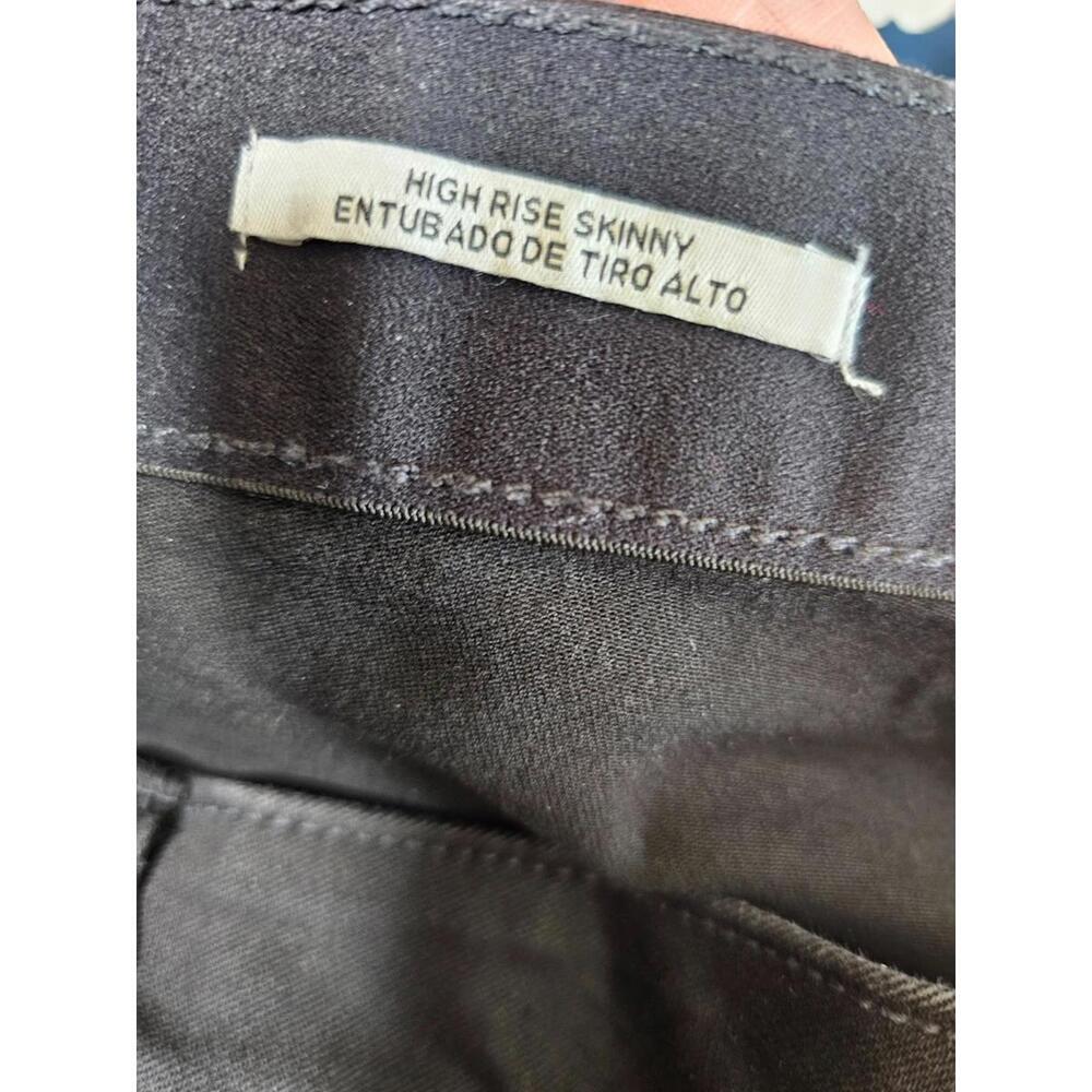 Women's AVA & VIV Jeans Pants High Rise Skinny Size 24 Black Stretch Flat Front - Picture 3 of 11